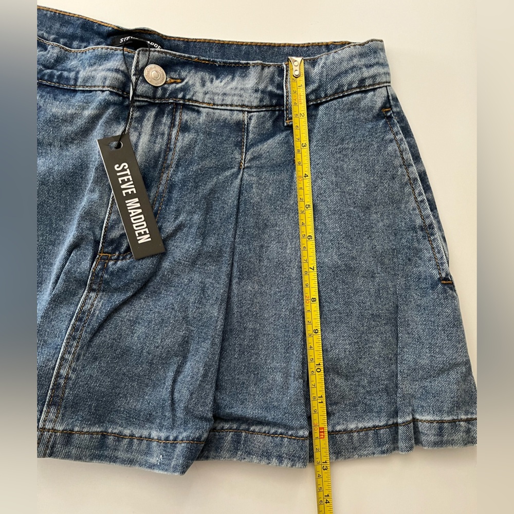 Steve Madden | NWT Marlowe Denim Mini Skort - Picture 11 of 11